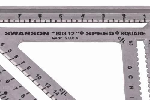 Swanson Tool Co. S0107 "Big 12" Speed Square 30cm (12-Inch) | Professional Layout Tool with Blue Book thumbnail 6
