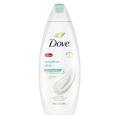 Dove Sensitive Skin Body Wash Hypoallergenic Unscented 350ml (12 Fl Oz) | Gentle Cleansing for Delicate Skin thumbnail 1