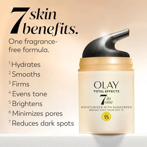 Olay Total Effects 7-in-1 Anti-Aging Face Moisturizer SPF 15 50ml | Fragrance-Free, Skin Revitalizer thumbnail 5