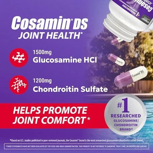 Nutramax Cosamin DS Joint Supplement 108 Capsules | Clinically Proven for Joint Comfort & Mobility thumbnail 3