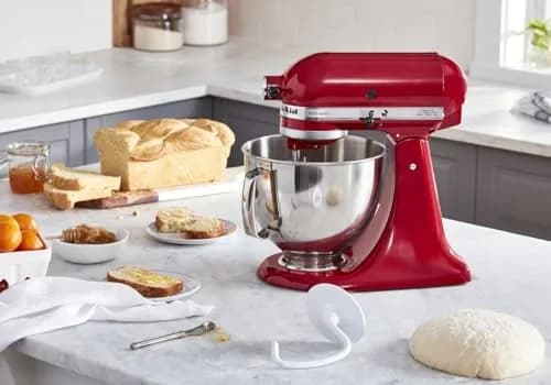 KitchenAid K45DH Dough Hook Replacement for KSM90 and K45 Stand Mixer | Dishwasher Safe, Metal, White thumbnail 3