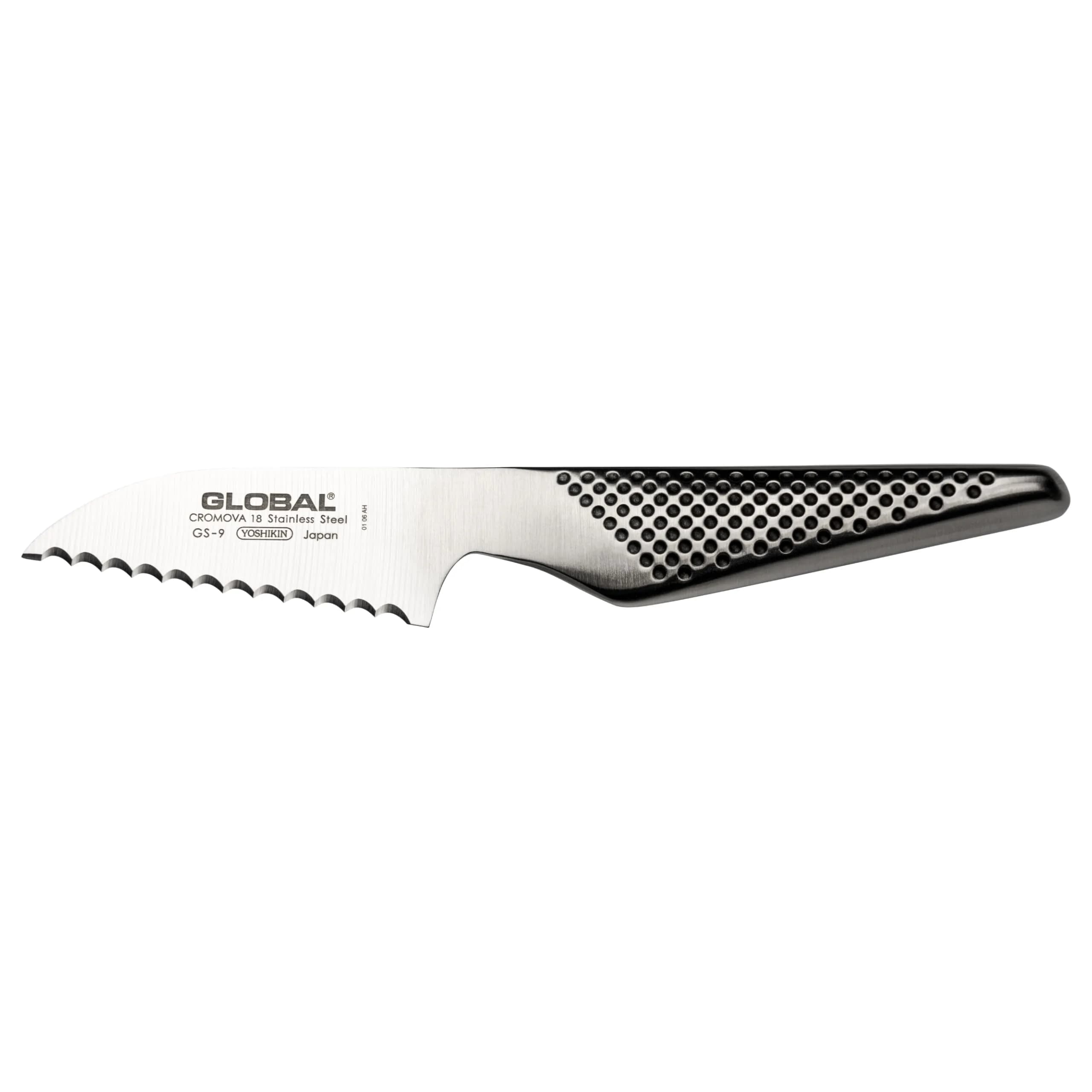 Global GS-9-3 inch, 8cm Serrated Tomato Knife, 3" | Precision serrated blade for delicate fruits - main product image