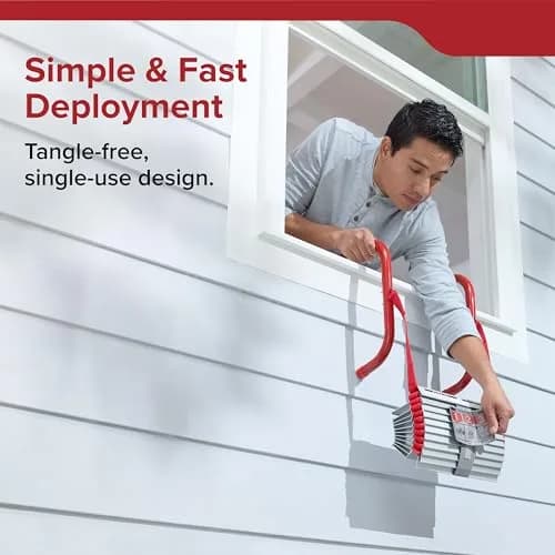 Kidde 2-Story Fire Escape Ladder, 13-Foot (3.96 m) Rope Ladder with Anti-Slip Rungs | Tested to 1,000 lbs thumbnail 5