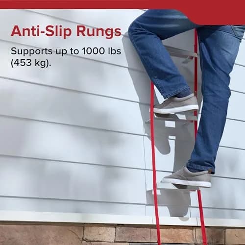 Kidde 2-Story Fire Escape Ladder, 13-Foot (3.96 m) Rope Ladder with Anti-Slip Rungs | Tested to 1,000 lbs thumbnail 7