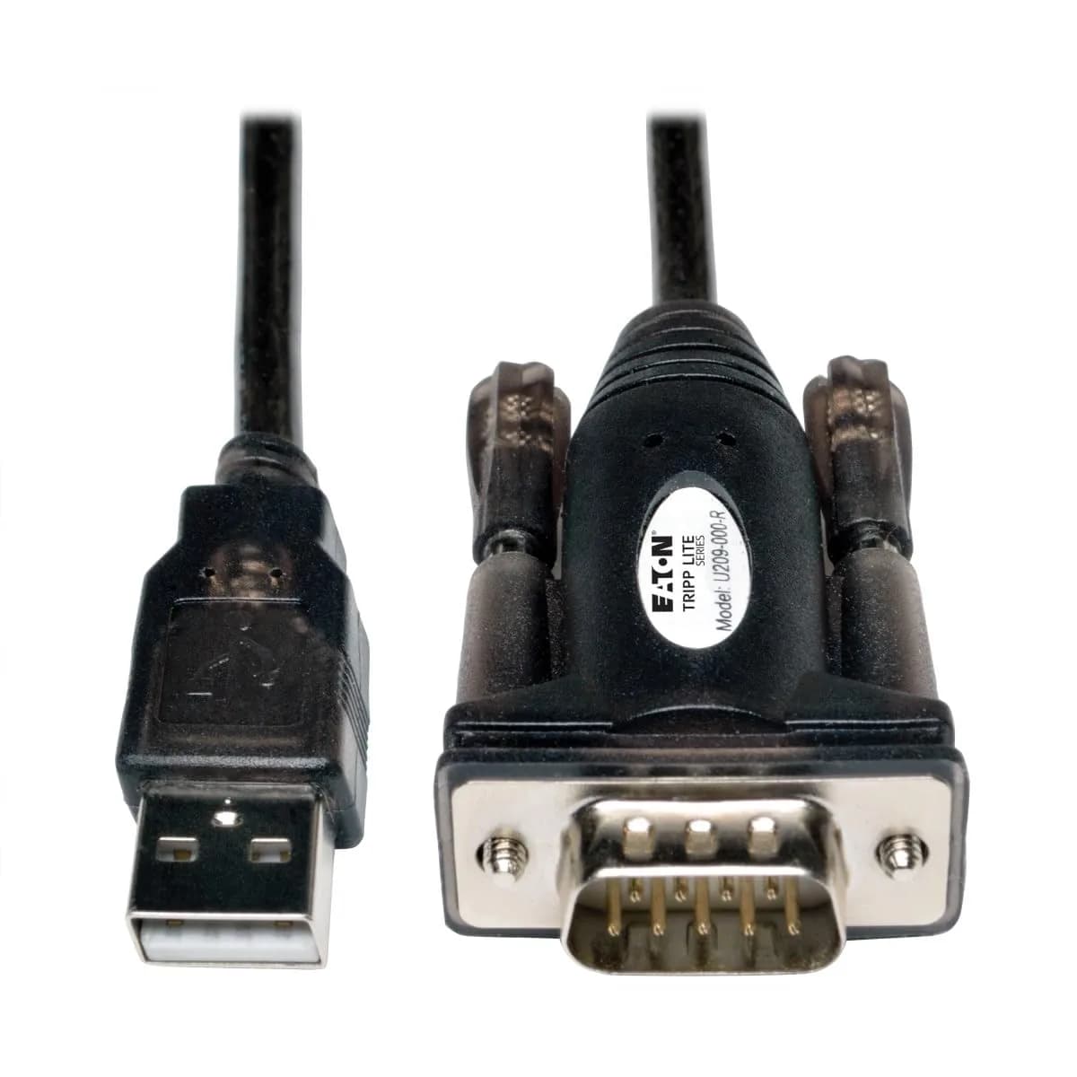 Tripp Lite USB to Serial Adapter Cable, USB-A to DB9 RS232, 1.5m | Supports 230 kbps, Compatible with Windows, Mac, Linux & Android - main product image