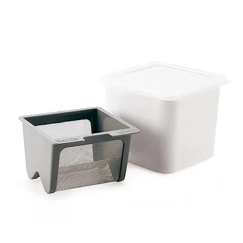 Cuisipro Yogurt Cheese Maker, White | Converts 3 cups yogurt into 1 cup cheese in 24h thumbnail 1