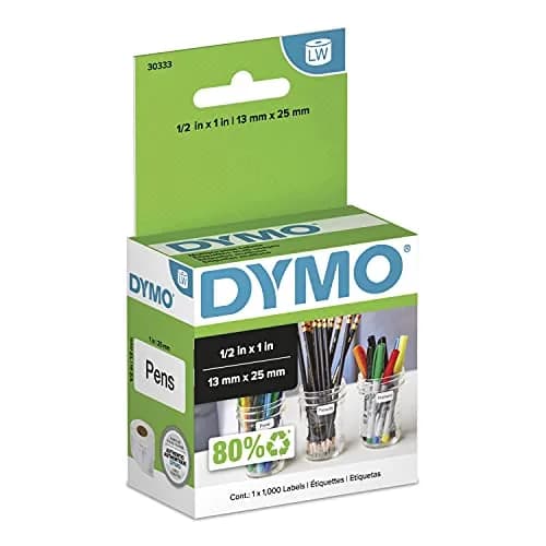 DYMO LW Extra-Small Multi-Purpose Labels 1/2" x 1" (1000 Labels) | Direct Thermal Printing thumbnail 1