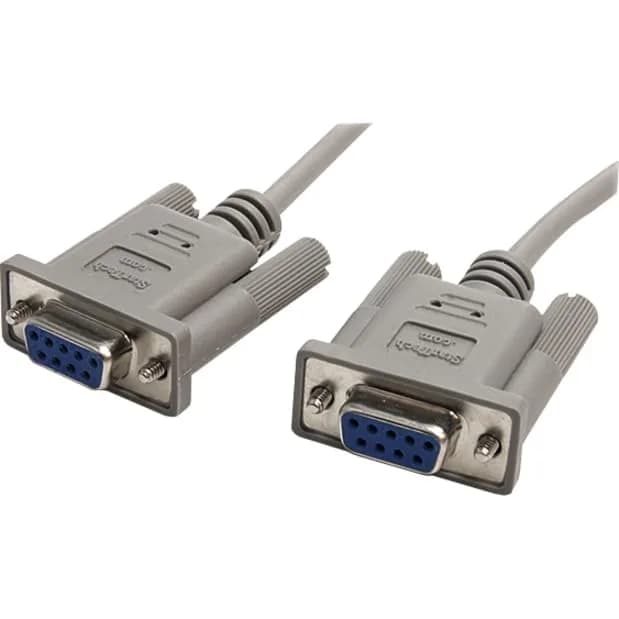 StarTech.com 10' RS232 Serial Null Modem Cable - Null modem cable - DB-9 (F) to DB-9 (F) - 10 ft thumbnail 2