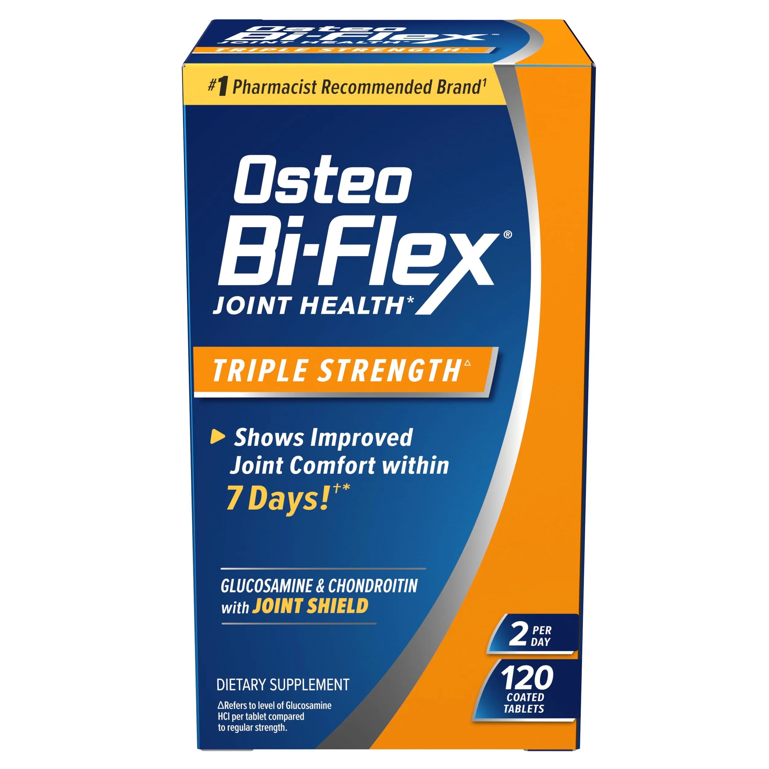 Osteo Bi-Flex Triple Strength Glucosamine Chondroitin Supplement 120 Coated Tablets | Supports Joint Health & Comfort