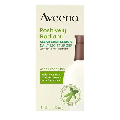 Aveeno Positively Radiant Clear Complexion Face Moisturizer 120ml (4 Fl Oz) | Acne Lotion for Oily & Sensitive Skin thumbnail 1