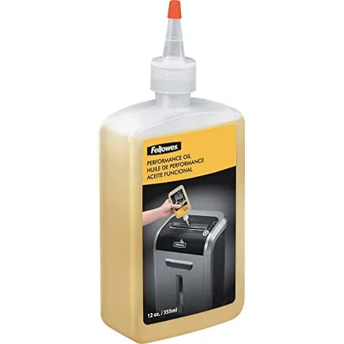 Fellowes Powershred Performance Shredder Oil 12 oz (355 ml) | Industrial-Grade Lubricant for Cross-Cut & Micro-Cut Shredders thumbnail 1
