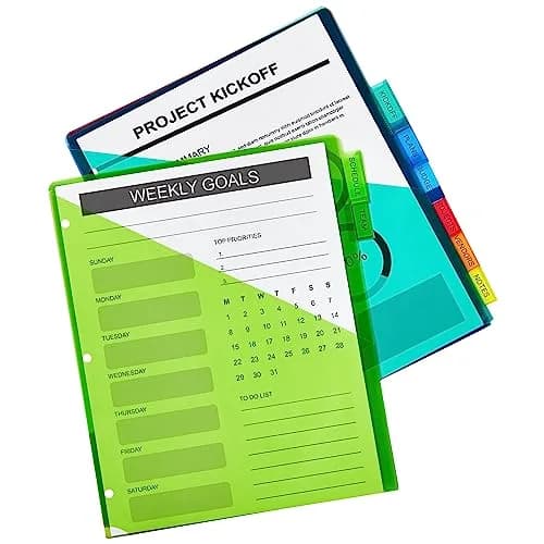Avery Plastic Dividers Big Tab 8-Tab Multicolor | Large Writable Tabs for Binders thumbnail 8