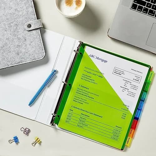 Avery Plastic Dividers Big Tab 8-Tab Multicolor | Large Writable Tabs for Binders thumbnail 9
