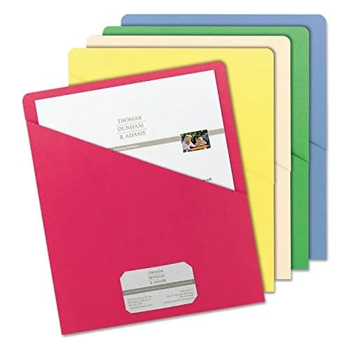SMEAD File Jacket Letter Size Assorted Colors 25 Pack | Secure & Organized Document Storage thumbnail 4