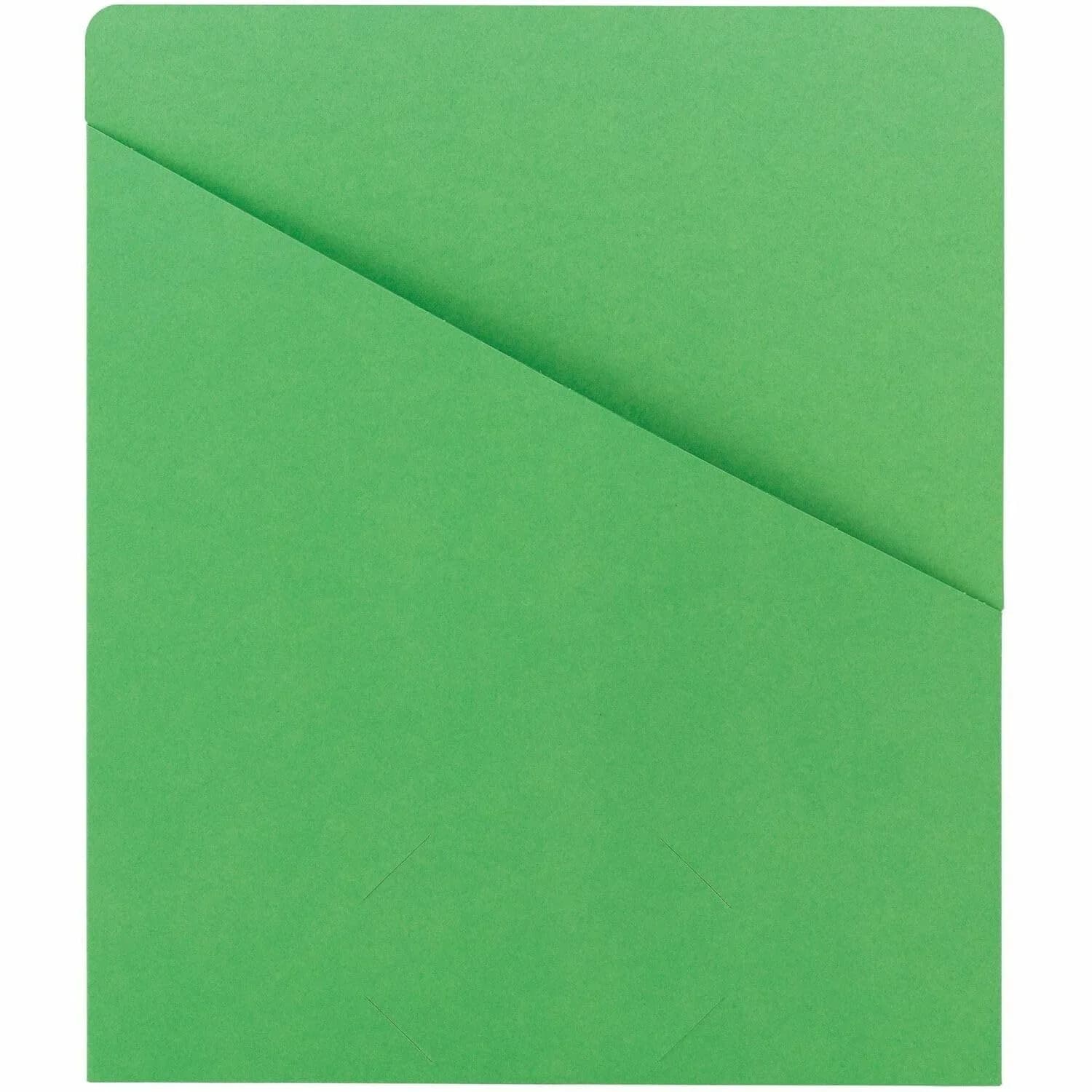 SMEAD File Jacket Letter Size Assorted Colors 25 Pack | Secure & Organized Document Storage — Green