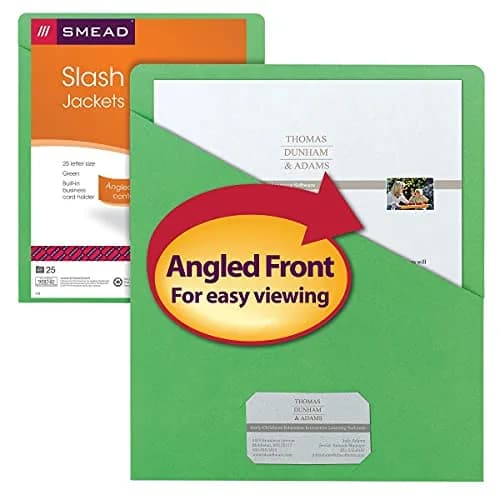 SMEAD File Jacket Letter Size Green Pack of 25 | Secure & Organized Document Storage thumbnail 6