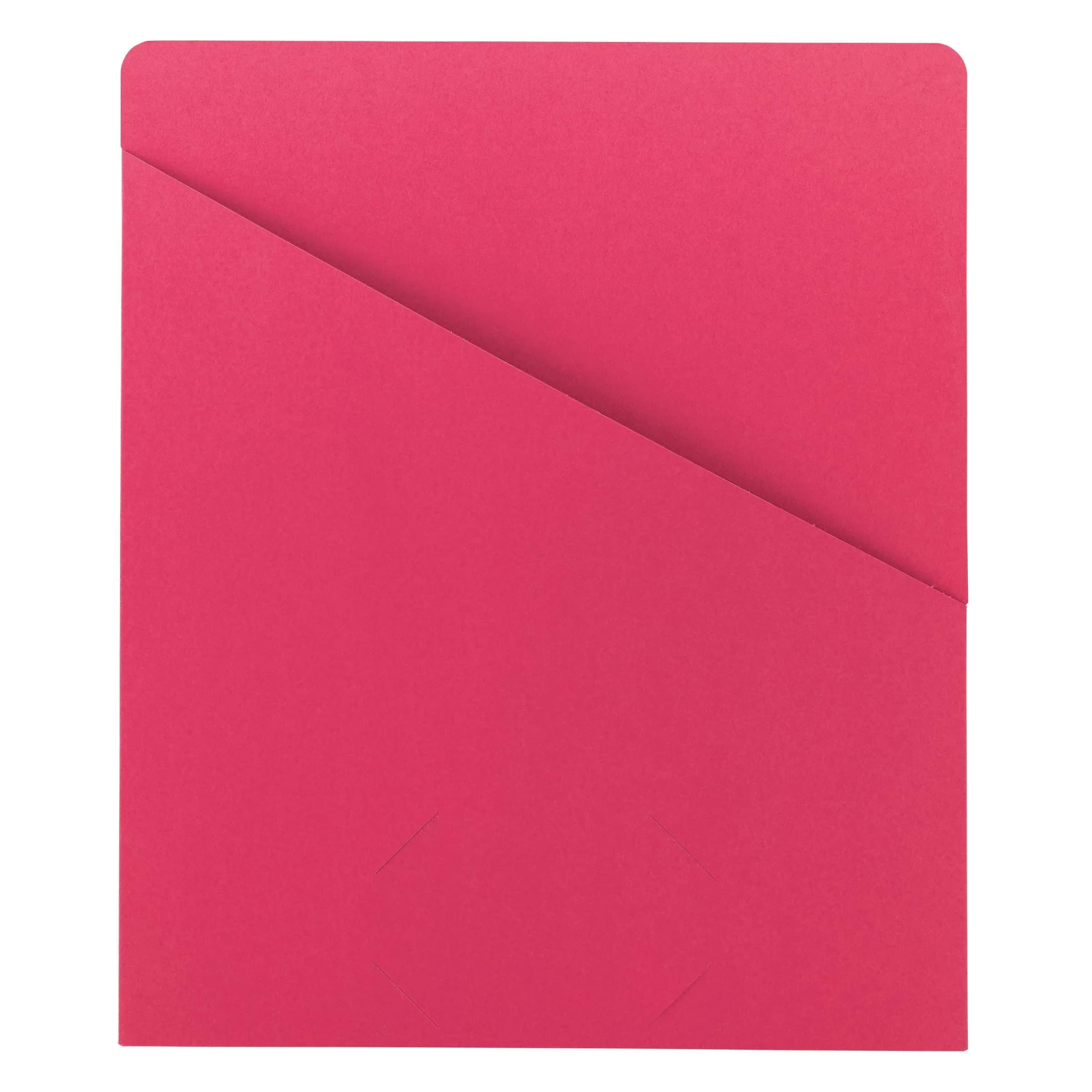 SMEAD File Jacket Letter Size Assorted Colors 25 Pack | Secure & Organized Document Storage — Red