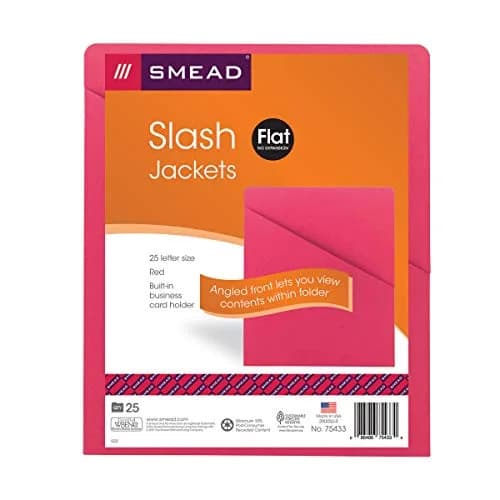 SMEAD File Jacket Letter Size Red | Secure & Organized Document Storage thumbnail 4
