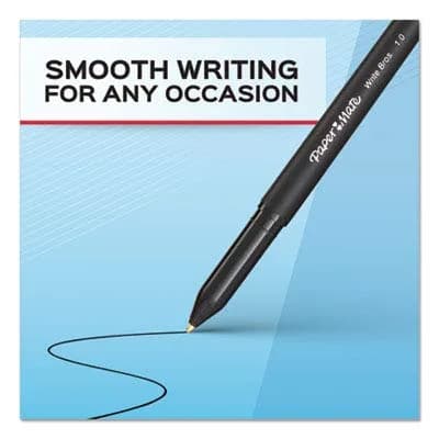 Paper Mate Write Bros. Ballpoint Pens, Medium Point (1.0mm), Blue, 12 Count | Smooth Ink, Sleek Design thumbnail 9