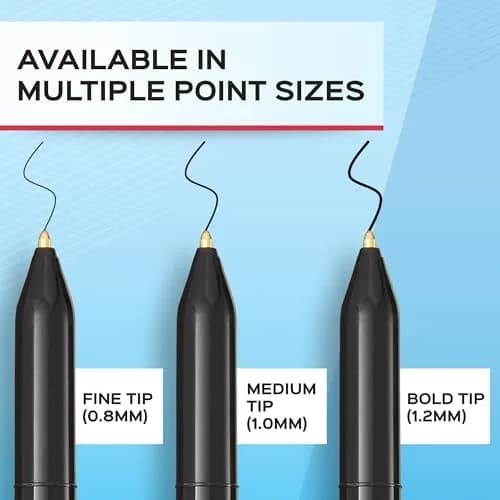 Paper Mate Write Bros. Ballpoint Pens, Medium Point (1.0mm), Blue, 12 Count | Smooth Ink, Sleek Design thumbnail 4