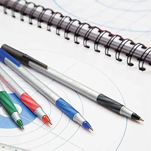 BIC Round Stic Grip Xtra Comfort Red Ballpoint Pens, Medium Point (1.2mm), 12-Count Pack | Smooth Ink Flow thumbnail 5