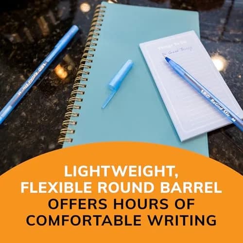 BIC Round Stic Xtra Life Red Ballpoint Pens, Medium Point (1.0mm), 12-Count Pack | Smooth Writing Comfort thumbnail 6