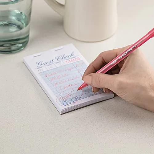 BIC Round Stic Xtra Life Red Ballpoint Pens, Medium Point (1.0mm), 12-Count Pack | Smooth Writing Comfort thumbnail 7