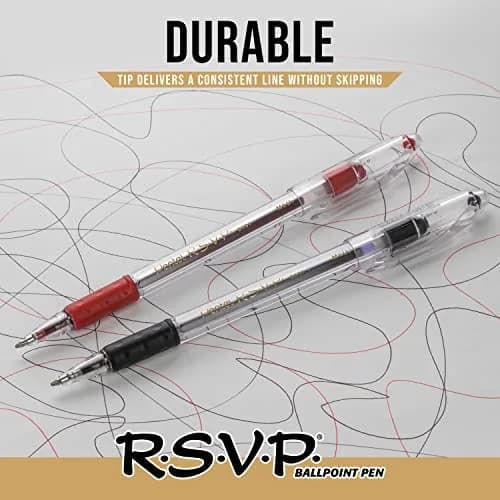 Pentel RSVP Ballpoint Pen, Fine Line, 0.7mm, Black Ink | Durable, Comfortable & Long-Lasting thumbnail 5