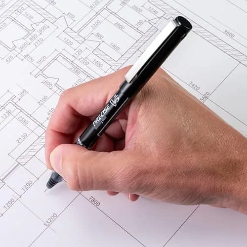 PILOT Precise V5 Rollerball Pens, Extra Fine Point 0.5 mm Black, Pack of 12 | Smooth Writing, Fade-Resistant Ink thumbnail 5