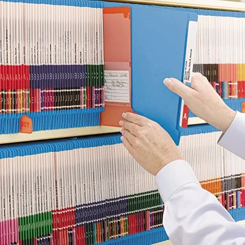 Smead End Tab File Folder, Shelf-Master Reinforced Straight-Cut Tab, Letter Size, Blue, 100 per Box | Industry Standard for Efficient Shelf Filing thumbnail 3