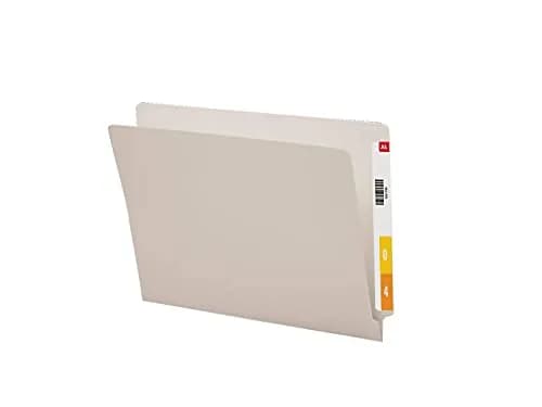 Smead Gray File Folders with Reinforced Tab, Letter Size, 100 per Box | Industry Standard for Efficient Shelf Filing thumbnail 2