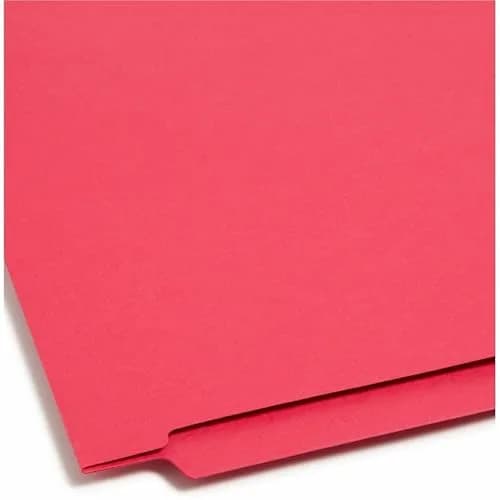 Smead End Tab File Folder, Shelf-Master Reinforced Straight-Cut Tab, Letter Size, Red, 100 Per Box | Industry Standard for Efficient Shelf Filing thumbnail 7