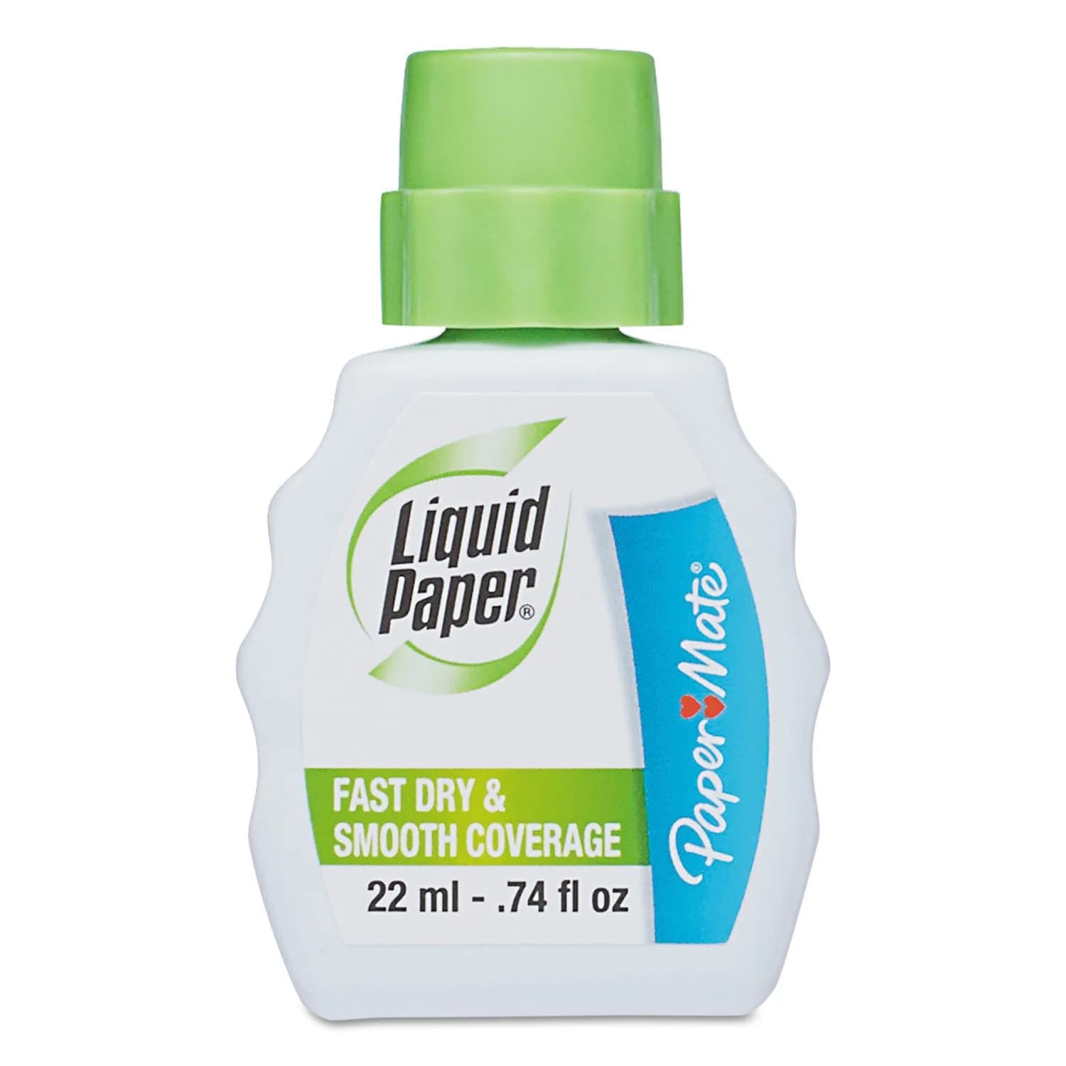 Paper Mate Liquid Paper Fast Dry Correction Fluid 22 mL (12 Count) | Smooth Coverage - main product image