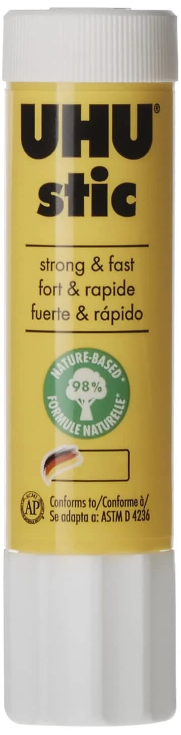 Saunders UHU Stic Permanent Glue Stick 0.74 Oz | Dries Clear, Acid-Free, Photo-Safe - main product image