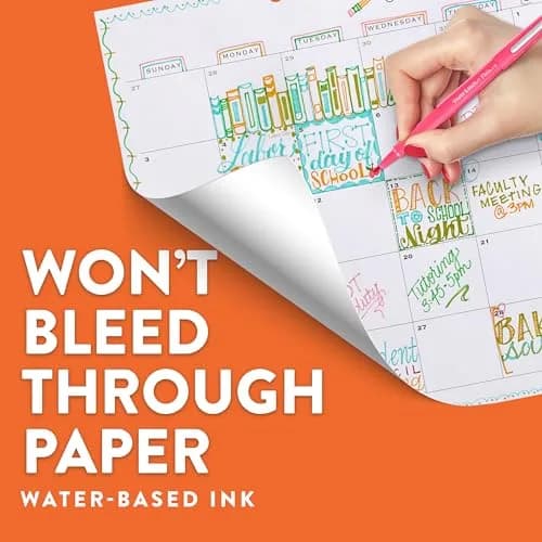 Paper Mate Flair Felt Tip Pens, Medium Point (0.7mm), Green Ink, 12 Count | Bright Colors for Writing & Journaling thumbnail 3