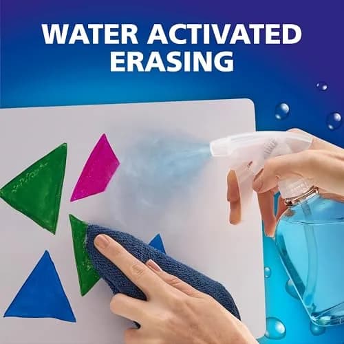 EXPO Wet Erase Markers, Black, Ultra Fine Tip, 12 Count | Water-Activated Erasing thumbnail 5
