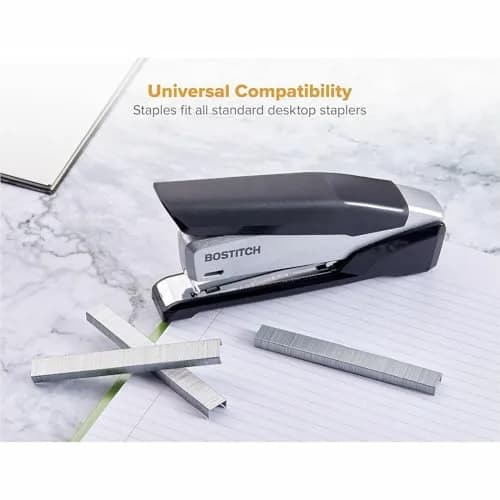 Bostitch Office Standard Staples 1/4 Inch 5000 Count | High Carbon Steel for 28 Sheets thumbnail 4