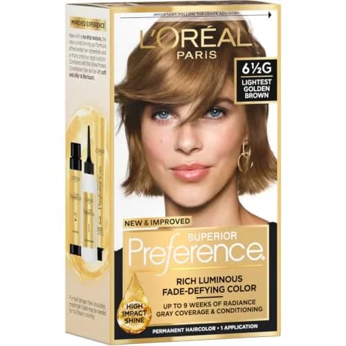 L'Oreal Paris Superior Preference Permanent Hair Color UL61 Ultra Light Ash Brown, Pack of 1 thumbnail 1