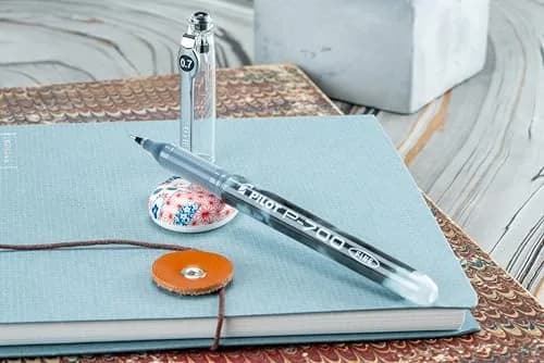 Pilot Precise P-700 Gel Ink Rolling Ball Pens, Fine Point 0.7mm, Black Ink, 12 Count | Smooth Writing Gel Pens thumbnail 5