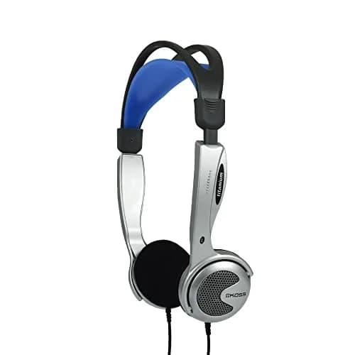 Koss KTXPro1 Titanium On-Ear Headphones, Silver, 60 Ohm | Classic Sound with Inline Volume Control thumbnail 1