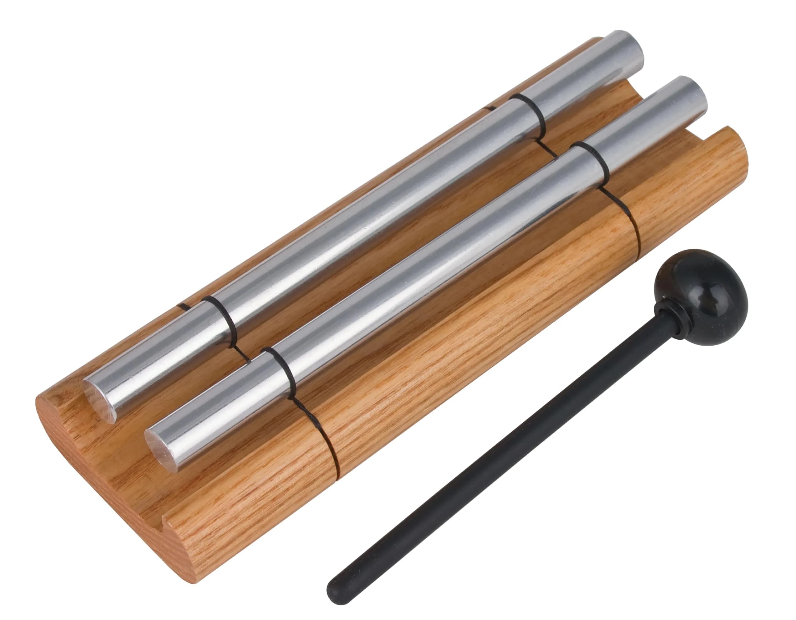 Woodstock Chimes Zenergy Solo Hand Chime, Silver 18 cm (7") | Tuned for Meditation, Yoga, and Mindfulness — 7.5"
