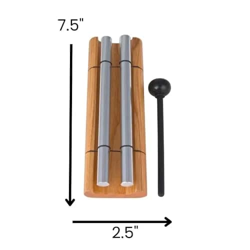 Woodstock Chimes Zenergy Duo Hand Bell Chime 7.5" (19 cm) | Tuned for Meditation & Relaxation thumbnail 3