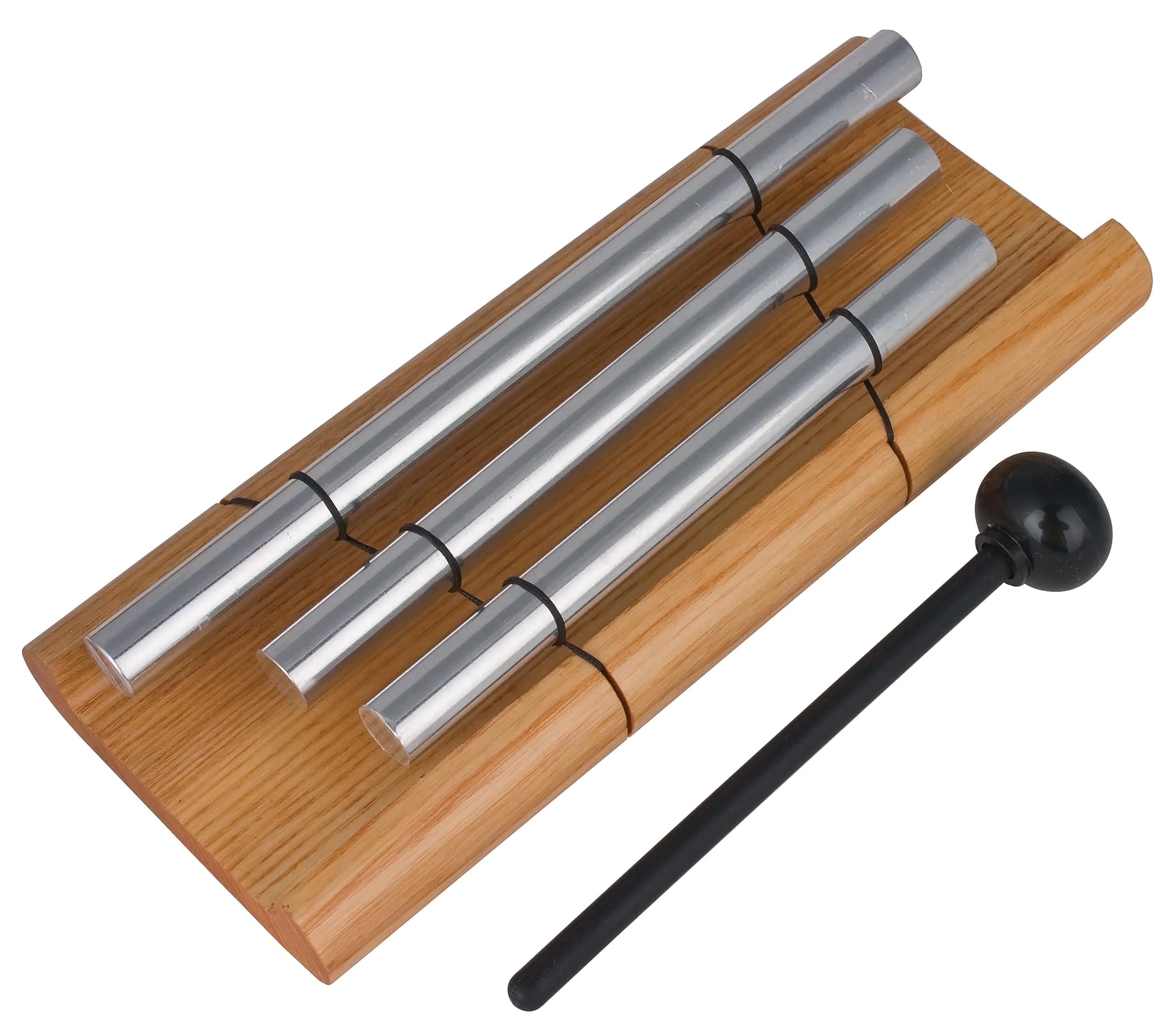 Woodstock Chimes Zenergy Solo Hand Chime, Silver 18 cm (7") | Tuned for Meditation, Yoga, and Mindfulness — (Zenergy3)