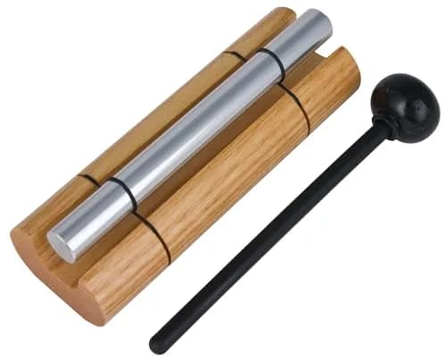 Woodstock Chimes Zenergy Solo Hand Chime, Silver 18 cm (7") | Tuned for Meditation, Yoga, and Mindfulness thumbnail 1