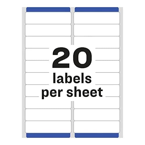Avery Easy Peel Printable Address Labels with Sure Feed, 1" x 4", White, 5,000 Labels | Professional Grade thumbnail 5