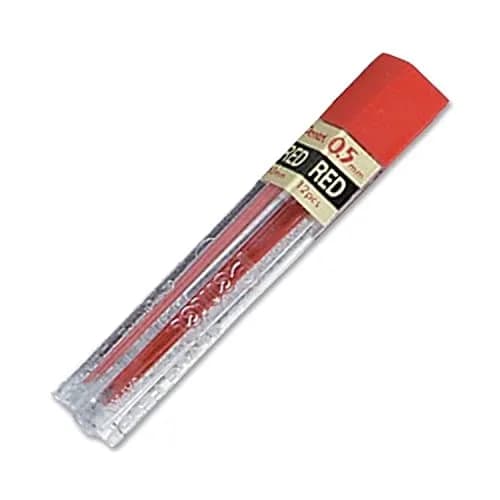 Pentel 0.5 mm Red Lead Refills | Fine Point, Refillable Mechanical Pencil Lead, 1 Count thumbnail 1
