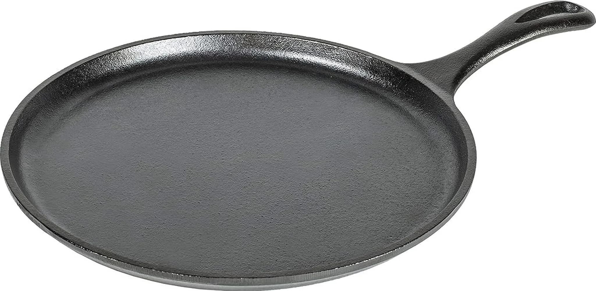 Lodge Round Seasoned Cast Iron Griddle 10.5 Inch (26.7 cm) | PFAS-Free, Even Heat Distribution - main product image