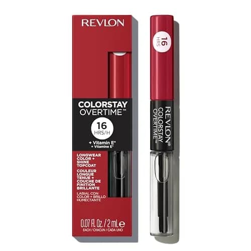 Revlon ColorStay Overtime Lipcolor, 370 Everlasting Rum | Long Lasting, Transfer-Proof Lipstick with Vitamin E (70-120 chars) — 140 Ultimate Wine
