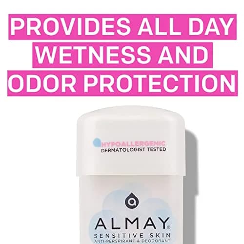 Almay Hypoallergenic Gel Antiperspirant Deodorant for Women, Fragrance Free, 66.5ml (2.25 Oz) | Dermatologist Tested for Sensitive Skin thumbnail 4