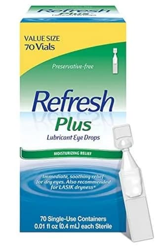 Refresh Plus Lubricant Eye Drops Preservative-Free Artificial Tears 0.4 mL (0.01 Fl Oz) | Medication thumbnail 1